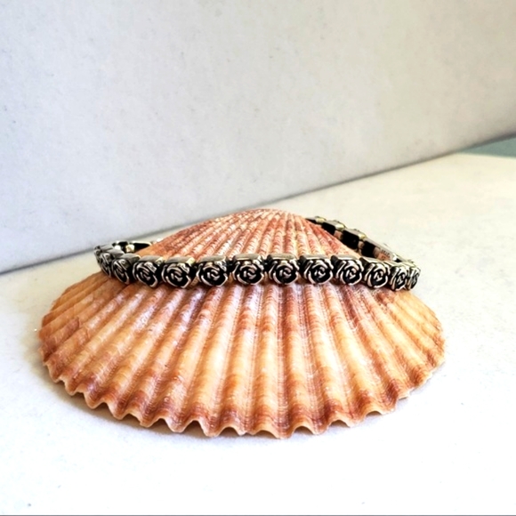 PZ Sterling Rose Link Bracelet - Picture 6 of 16